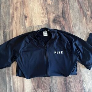 Pink black Zip-Up Jacket